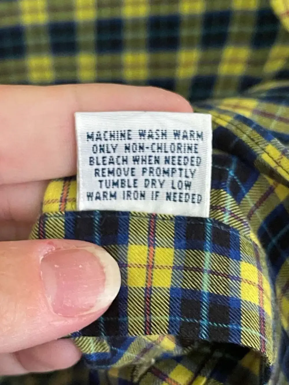 Polo Ralph Lauren Plaid Button Down Shirt Size XL Yellow Blue Long Sleeve